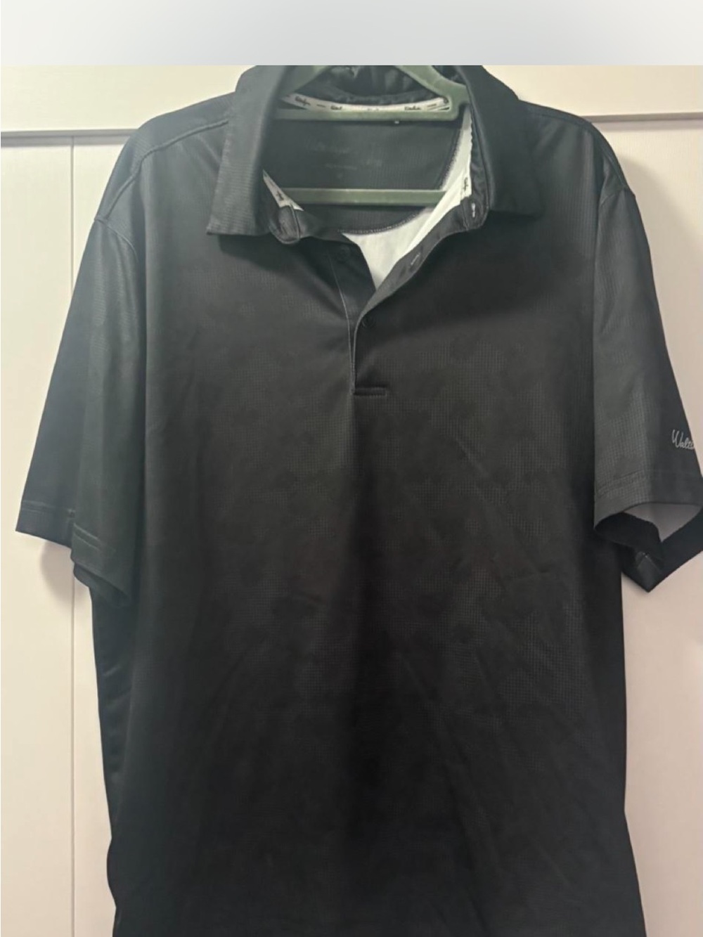 Walter Hagen Black Men's Short-Sleeve Polo